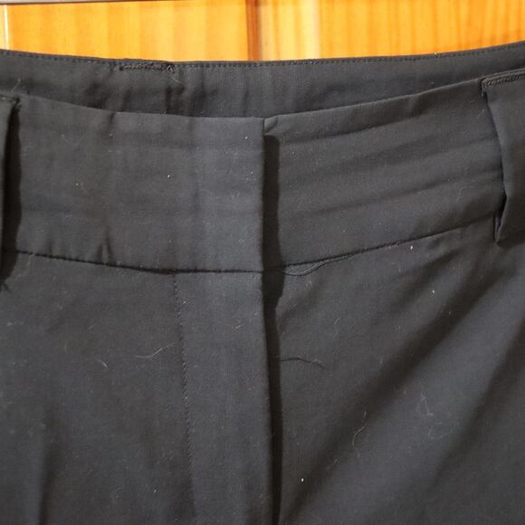 Eileen Fisher Black Flat Front Dress Pants Slacks Corporate Goth Med - Picture 4 of 14